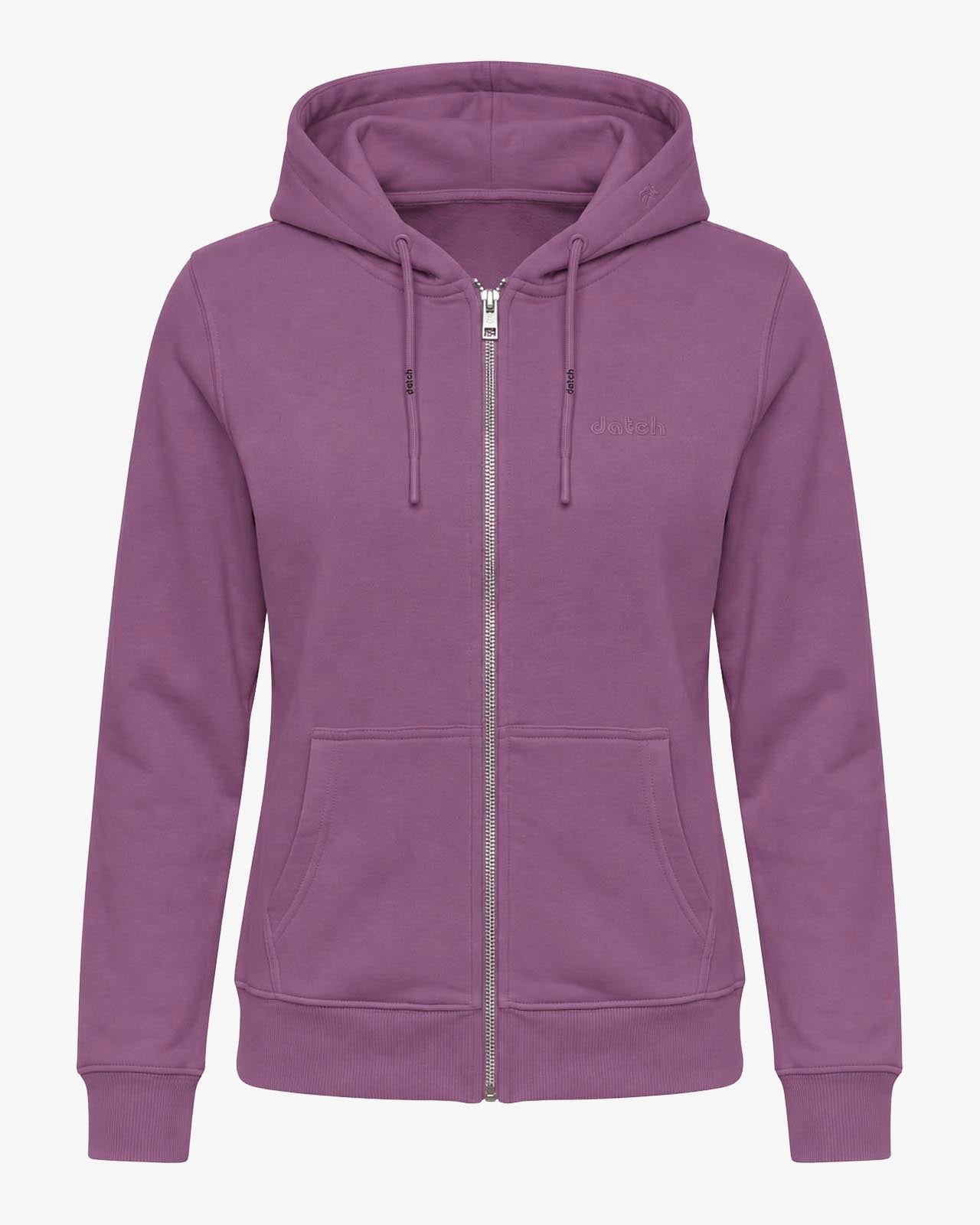 Felpa zip con cappuccio donna