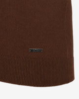 Maglia girocollo con collo a costine