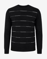 Maglia girocollo con motivo a righini