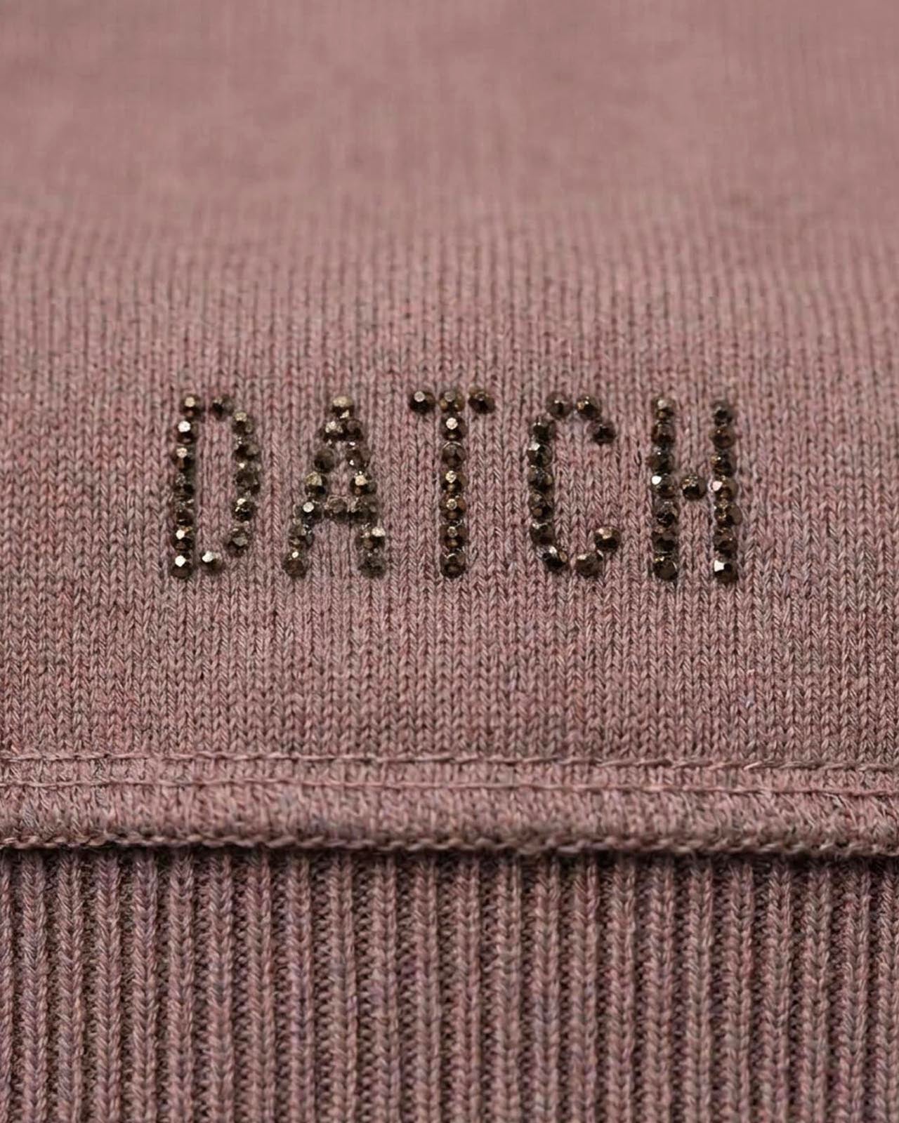 Maglia con scollo asimmetrico e strass