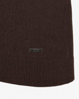 Maglia girocollo con collo a costine