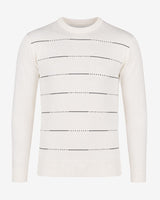 Maglia girocollo con motivo a righini