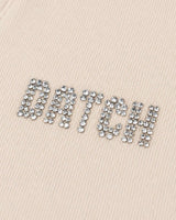 T-shirt con collo polo e strass