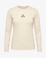T-shirt a maniche lunghe con strass