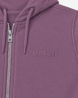Felpa zip con cappuccio donna