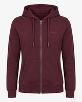Felpa zip con cappuccio donna