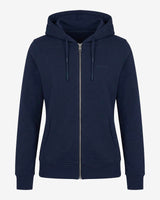 Felpa zip con cappuccio donna