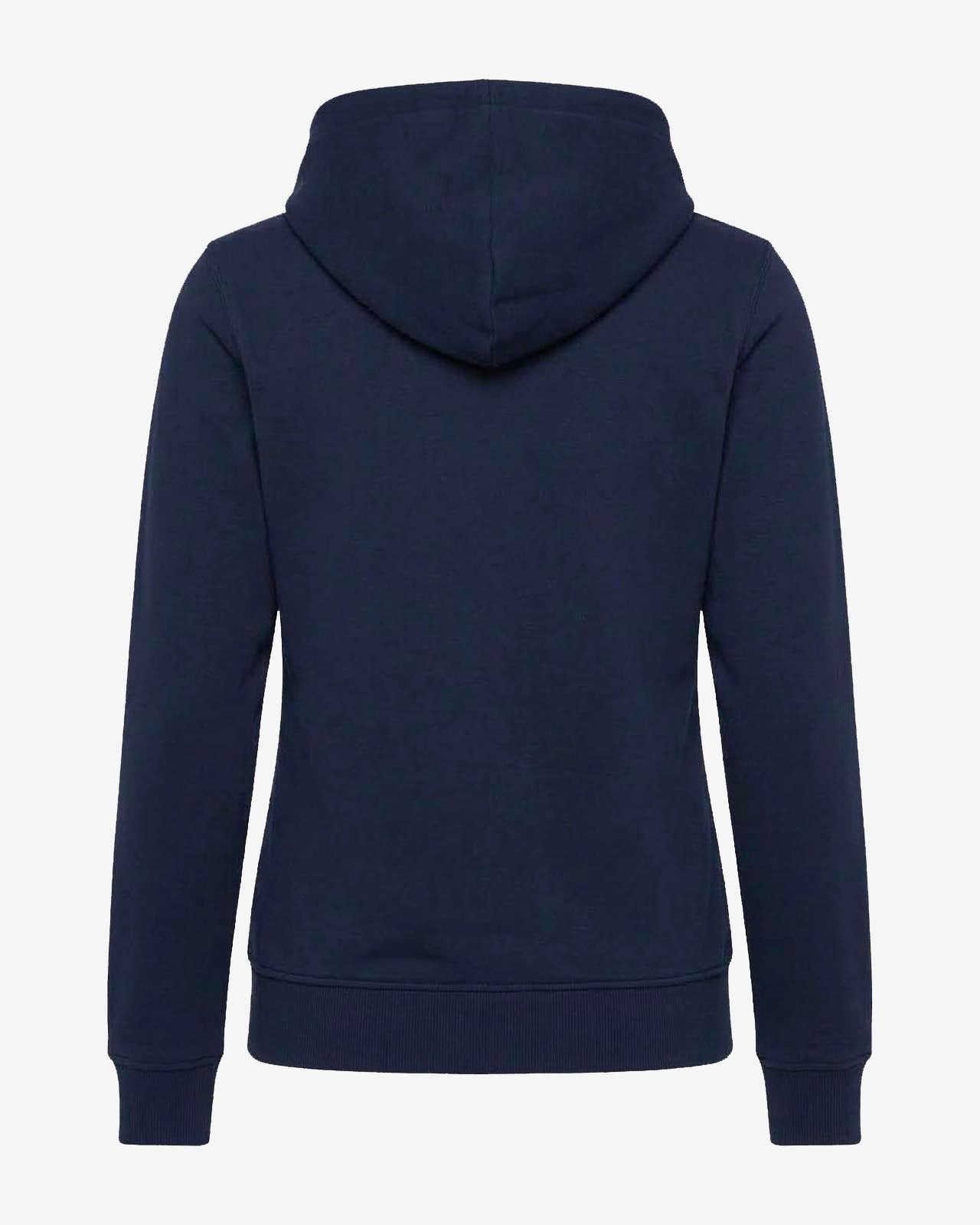Felpa zip con cappuccio donna