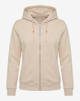 Felpa zip con cappuccio donna