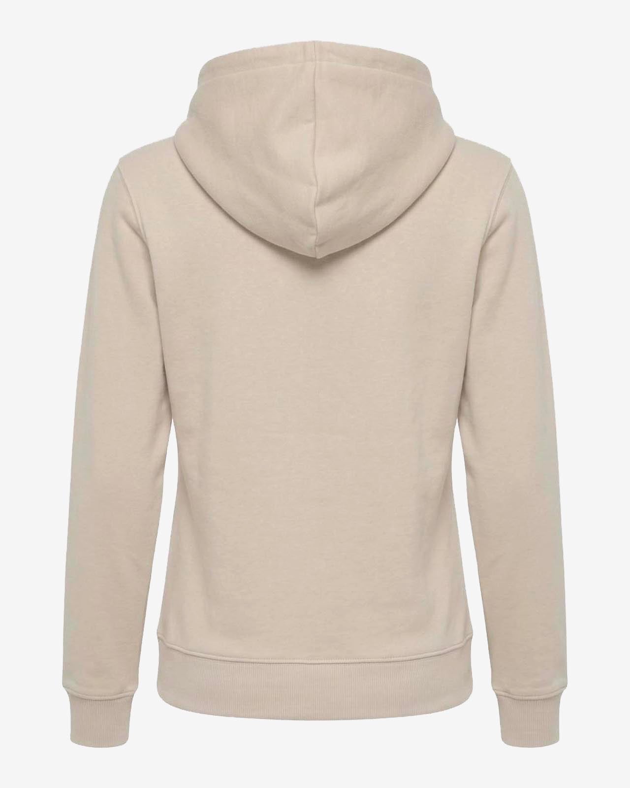 Felpa zip con cappuccio donna