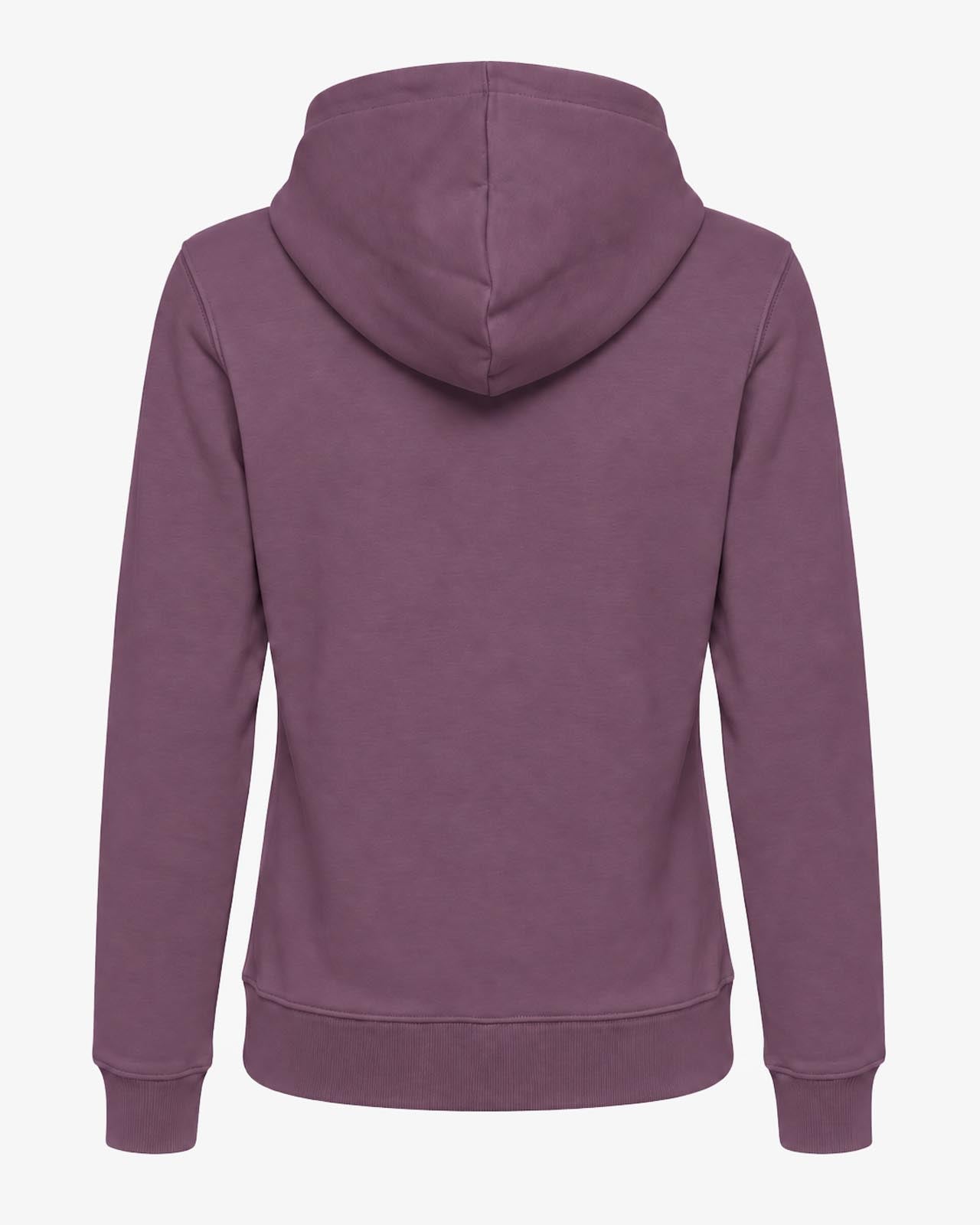 Felpa zip con cappuccio donna