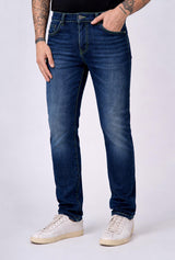 Jeans regular fit tonalità sabbia