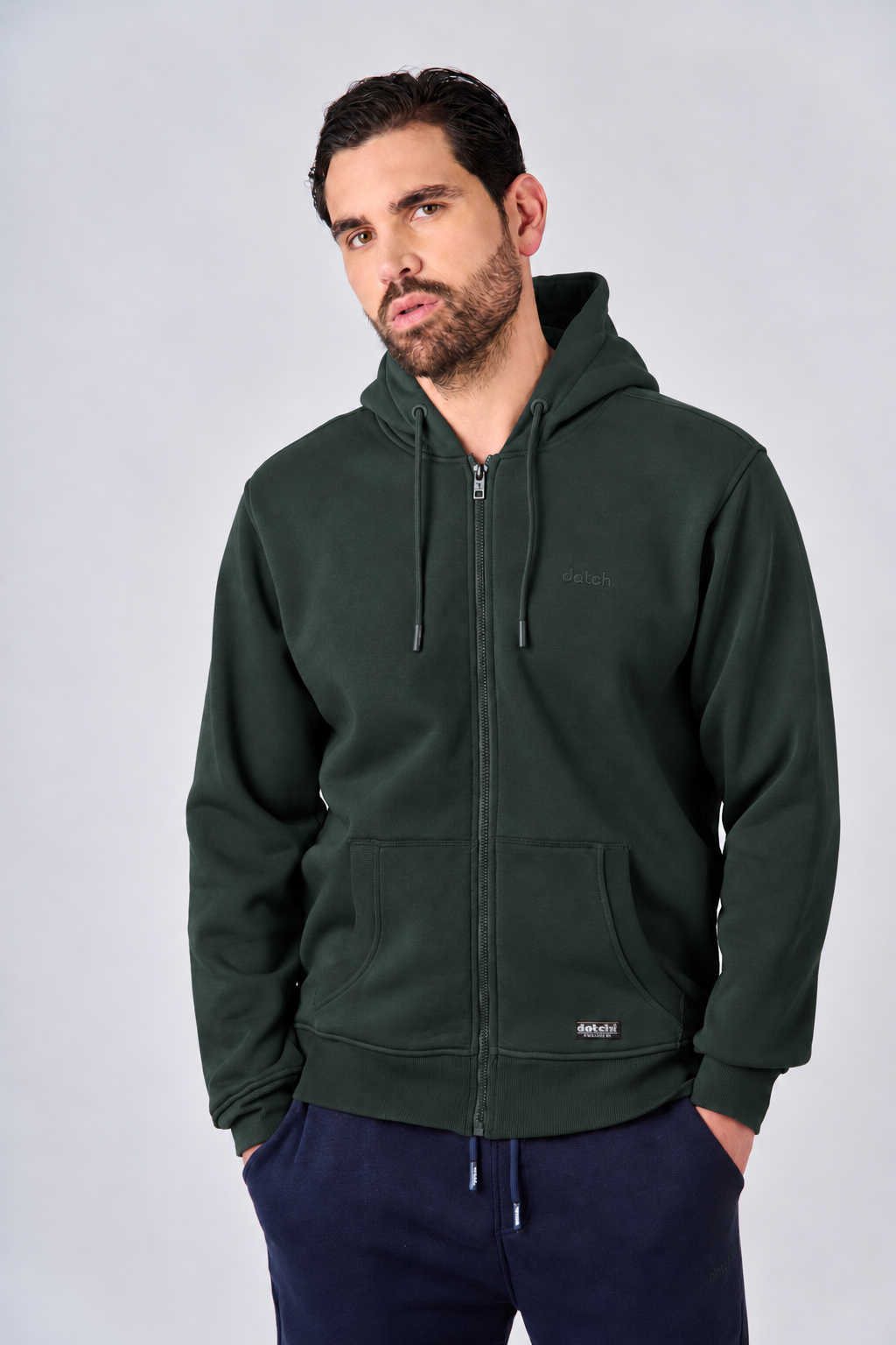 Felpa con zip e cappuccio