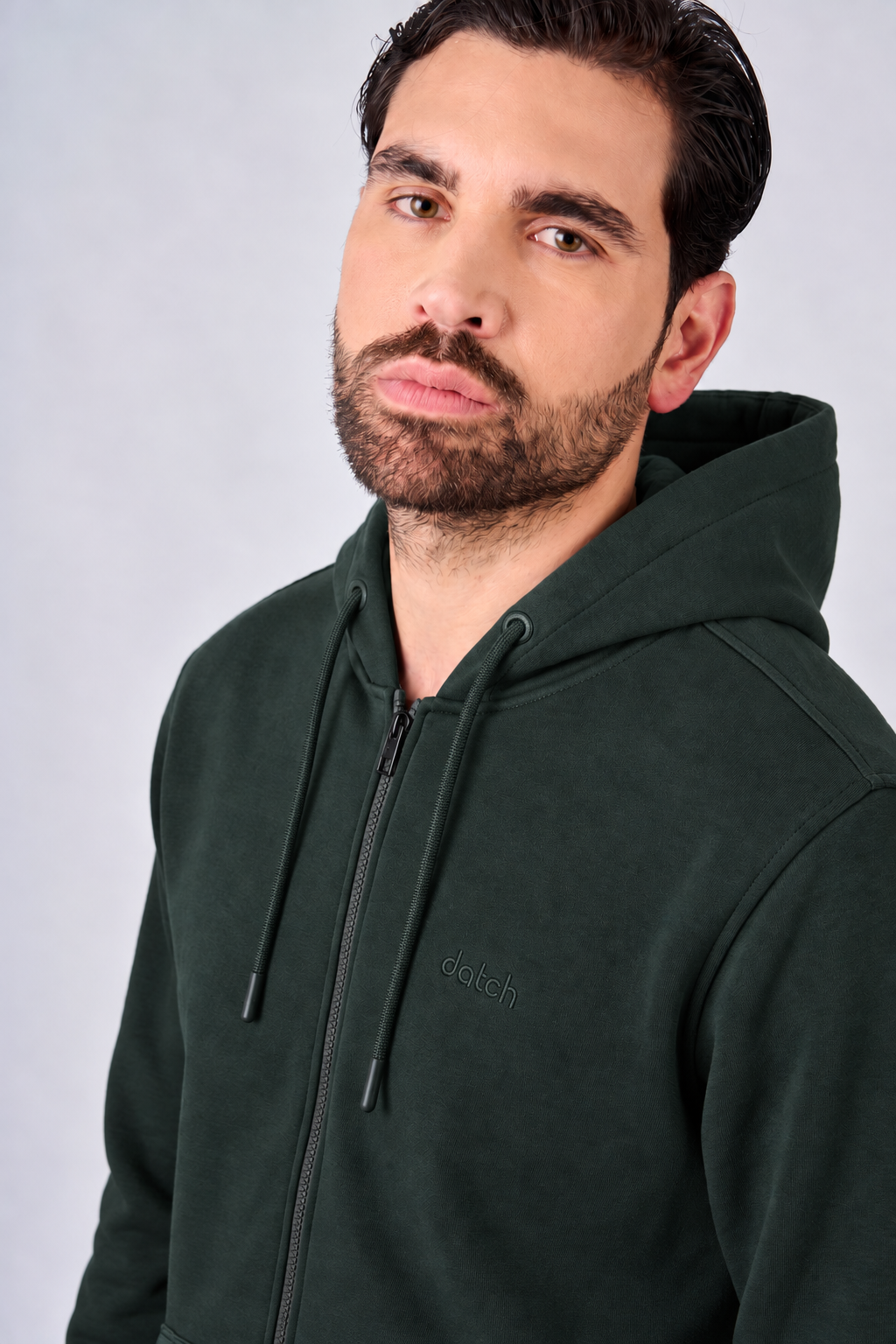 Felpa con zip e cappuccio