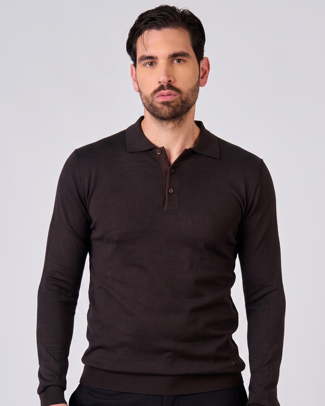 Maglia polo manica lunga