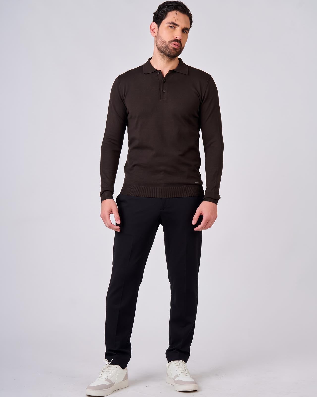 Maglia polo manica lunga