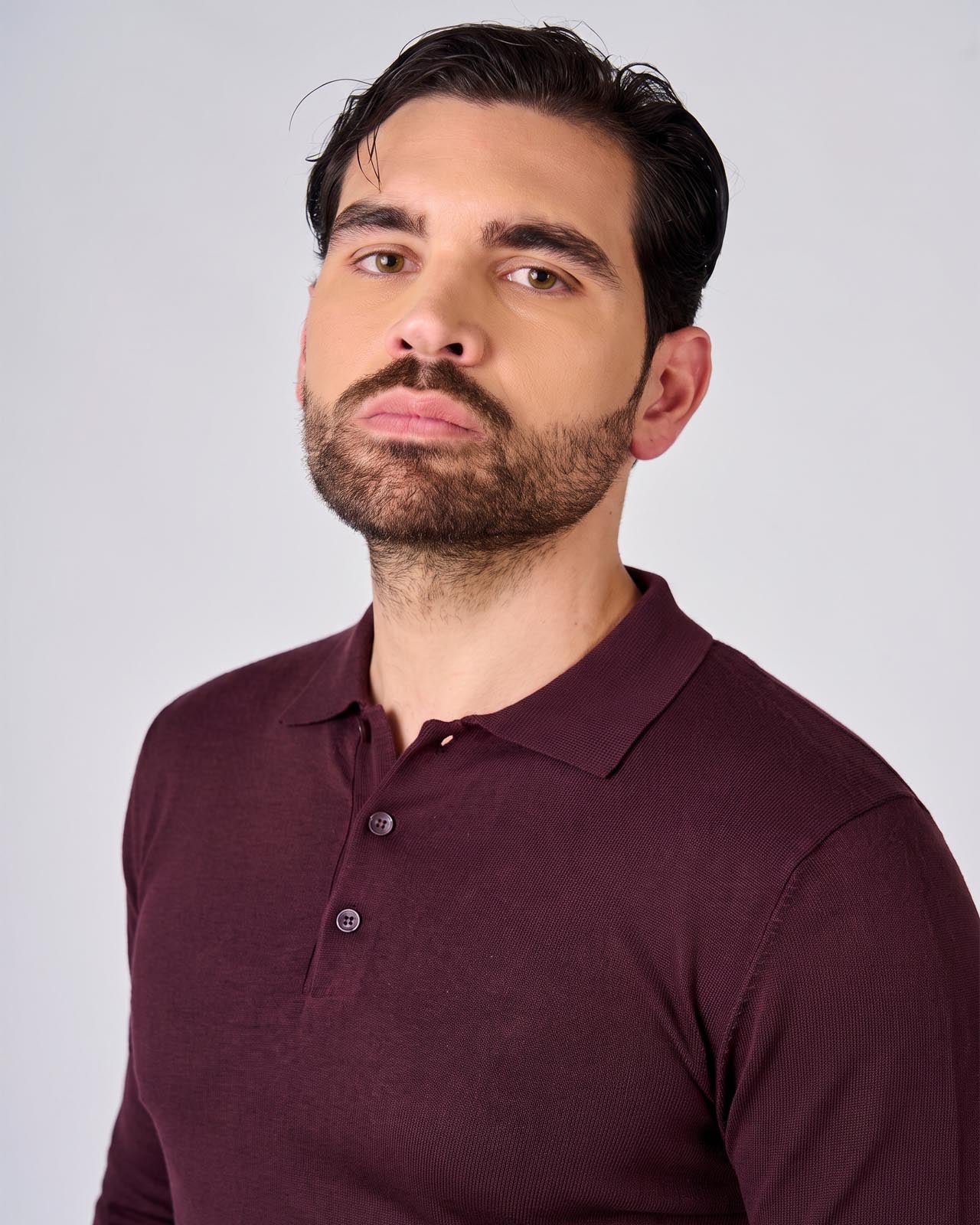 Maglia polo manica lunga