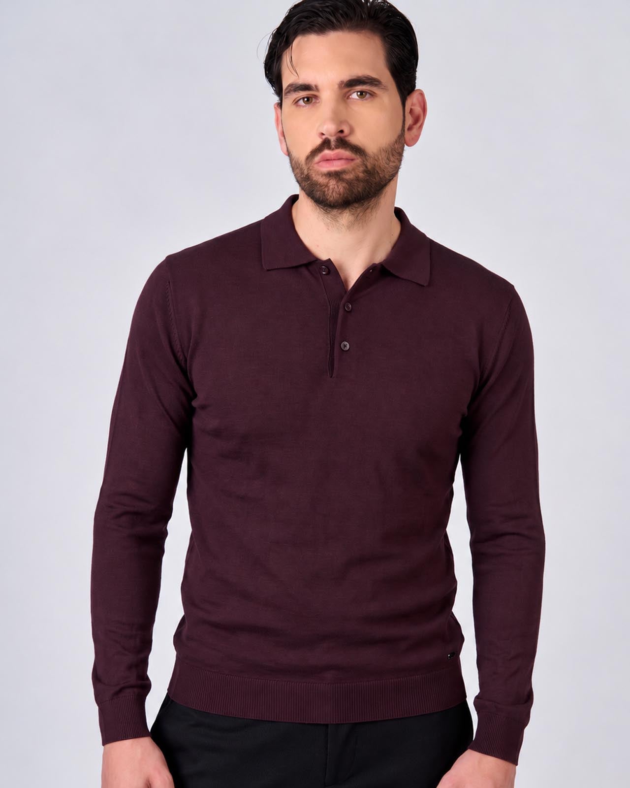 Maglia polo manica lunga