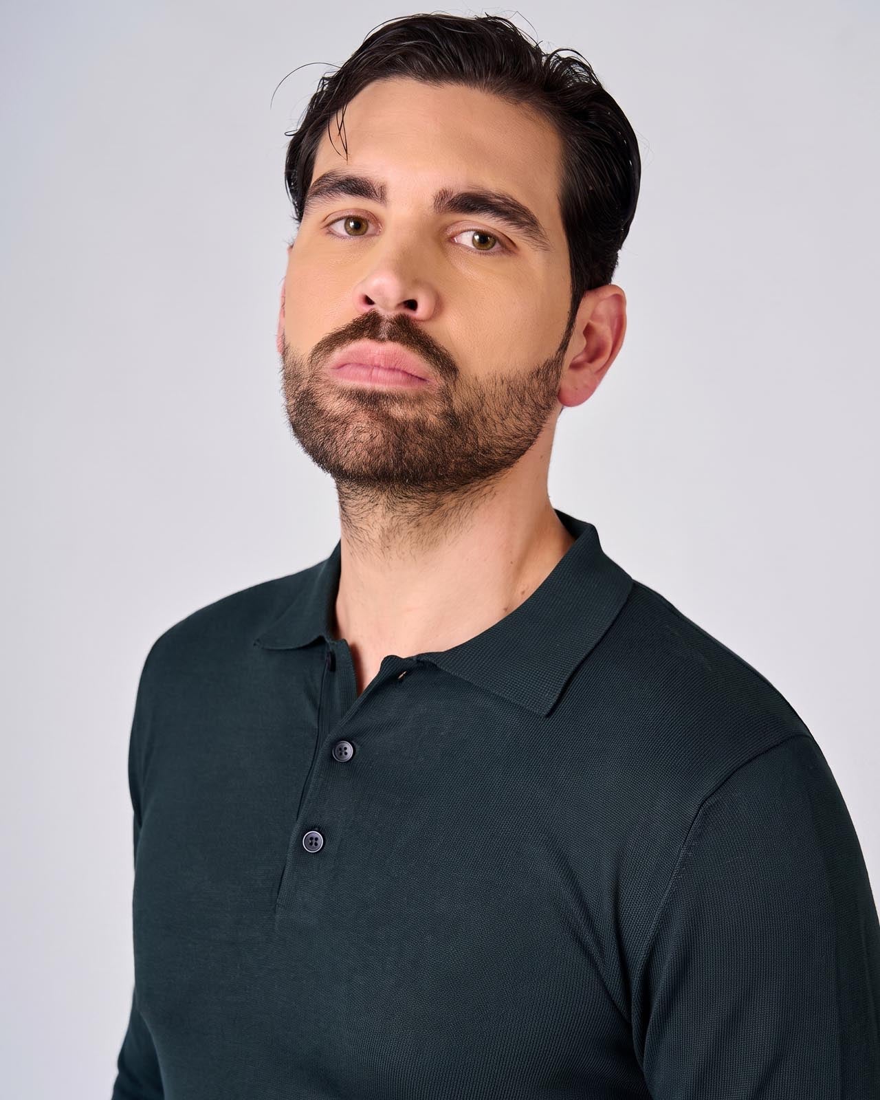Maglia polo manica lunga