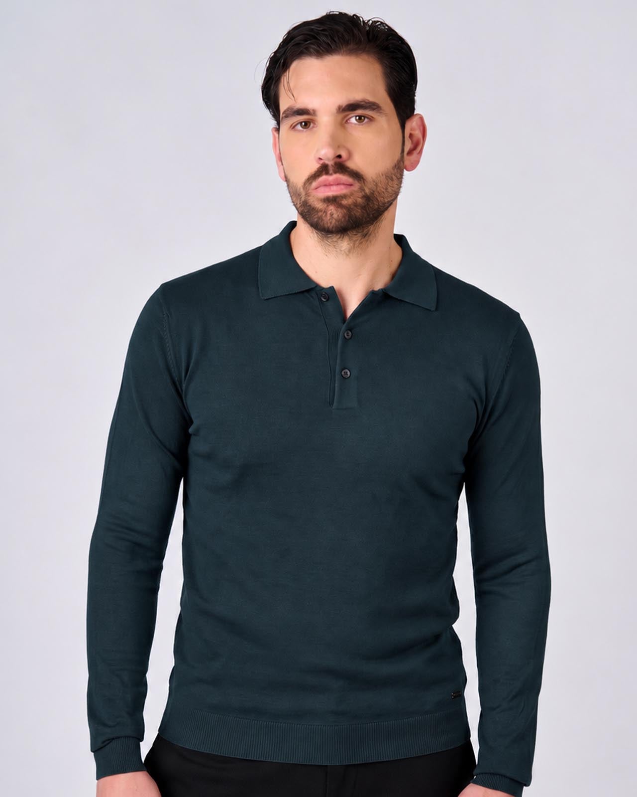 Maglia polo manica lunga