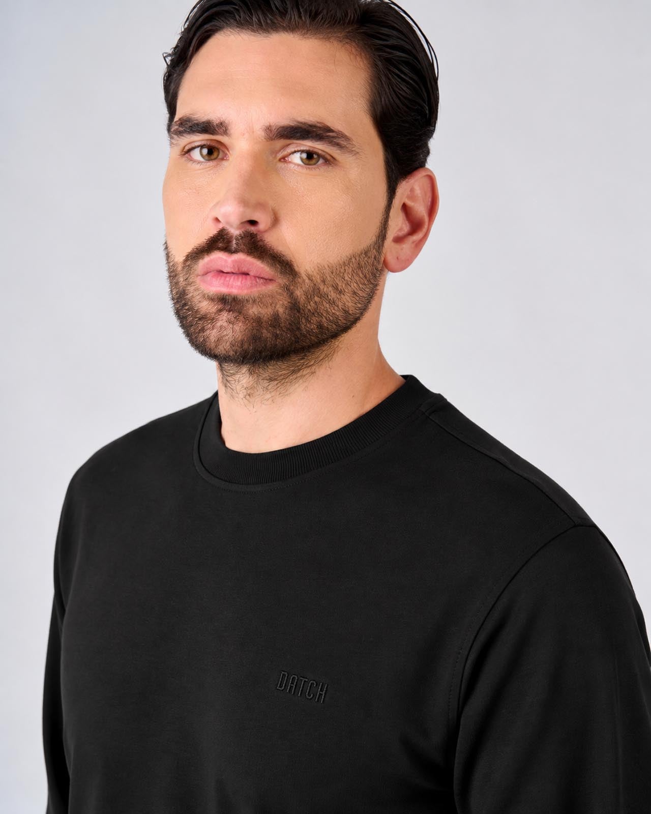 T-shirt a maniche lunghe in piquet