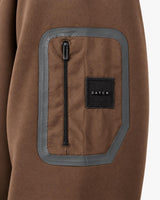 Felpa girocollo in interlock con inserti in nylon