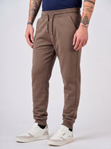 Pantaloni in felpa con fondo a coste