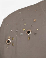 T-shirt forata in Cotone