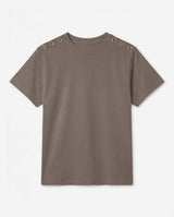 T-shirt con ricamo in cotone