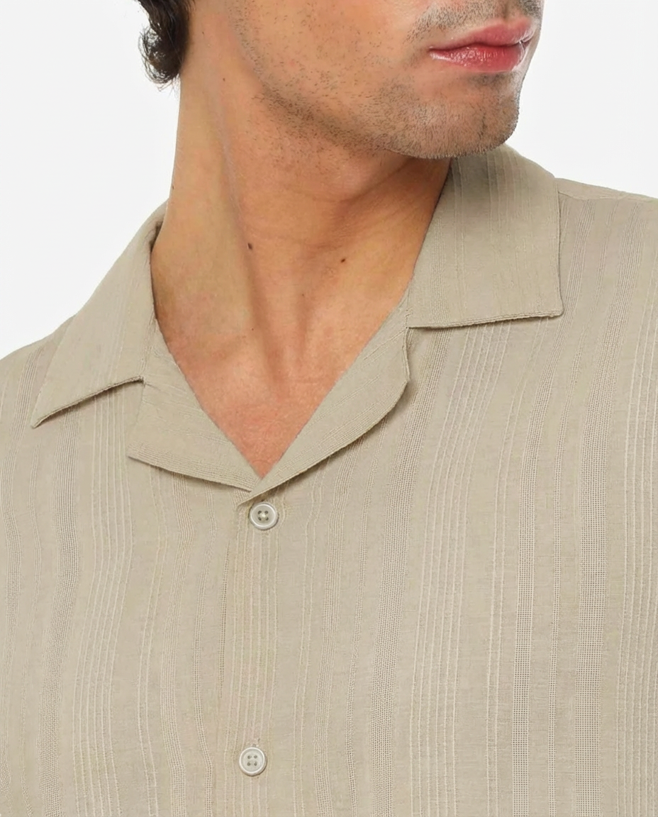 Camicia bowling con maniche corte