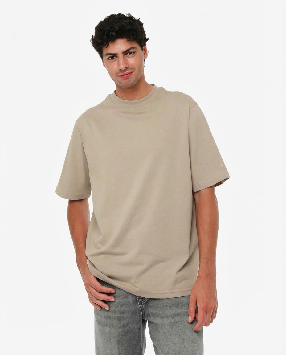 T-shirt cotone girocollo, manica corta, relaxed fit