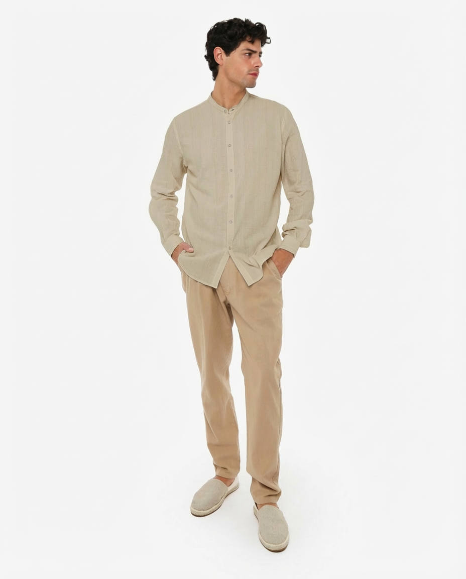 Camicia coreana cotone