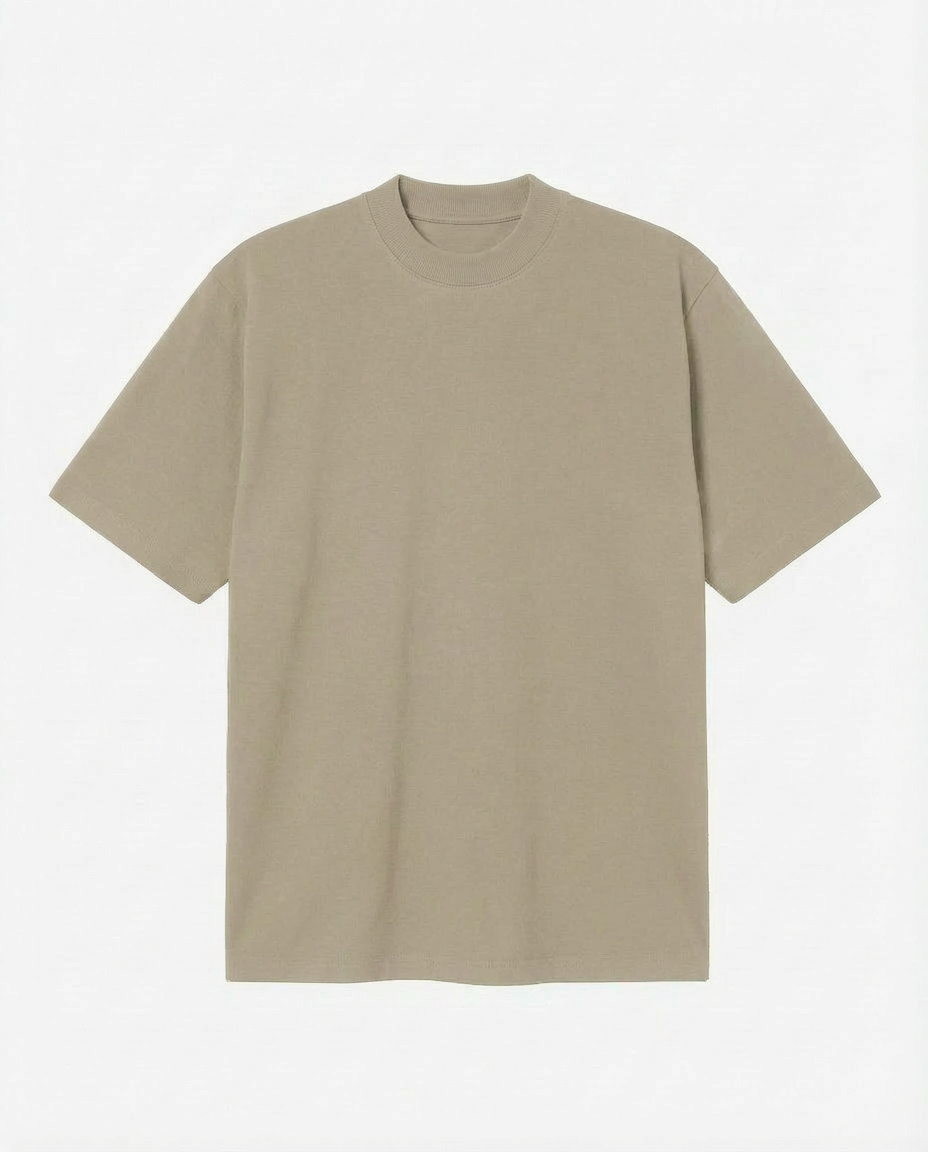 T-shirt cotone girocollo, manica corta, relaxed fit