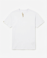 T-shirt cotone collo serafino, manica corta