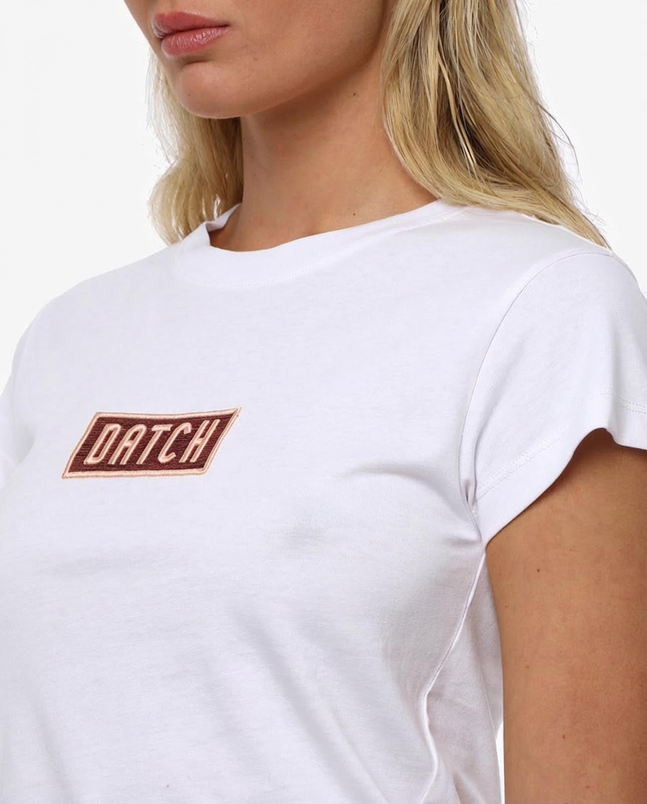 T-shirt con ricamo in cotone