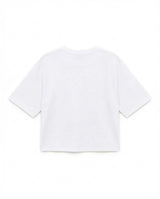 T-shirt stampa mylar con strass in cotone
