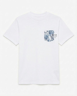 T-shirt con taschino floral