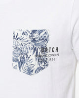 T-shirt con taschino floral