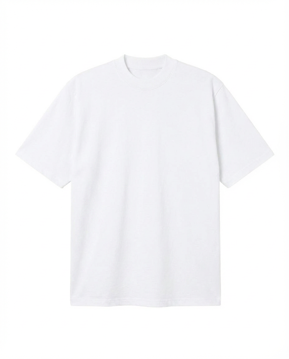 T-shirt cotone girocollo, manica corta, relaxed fit