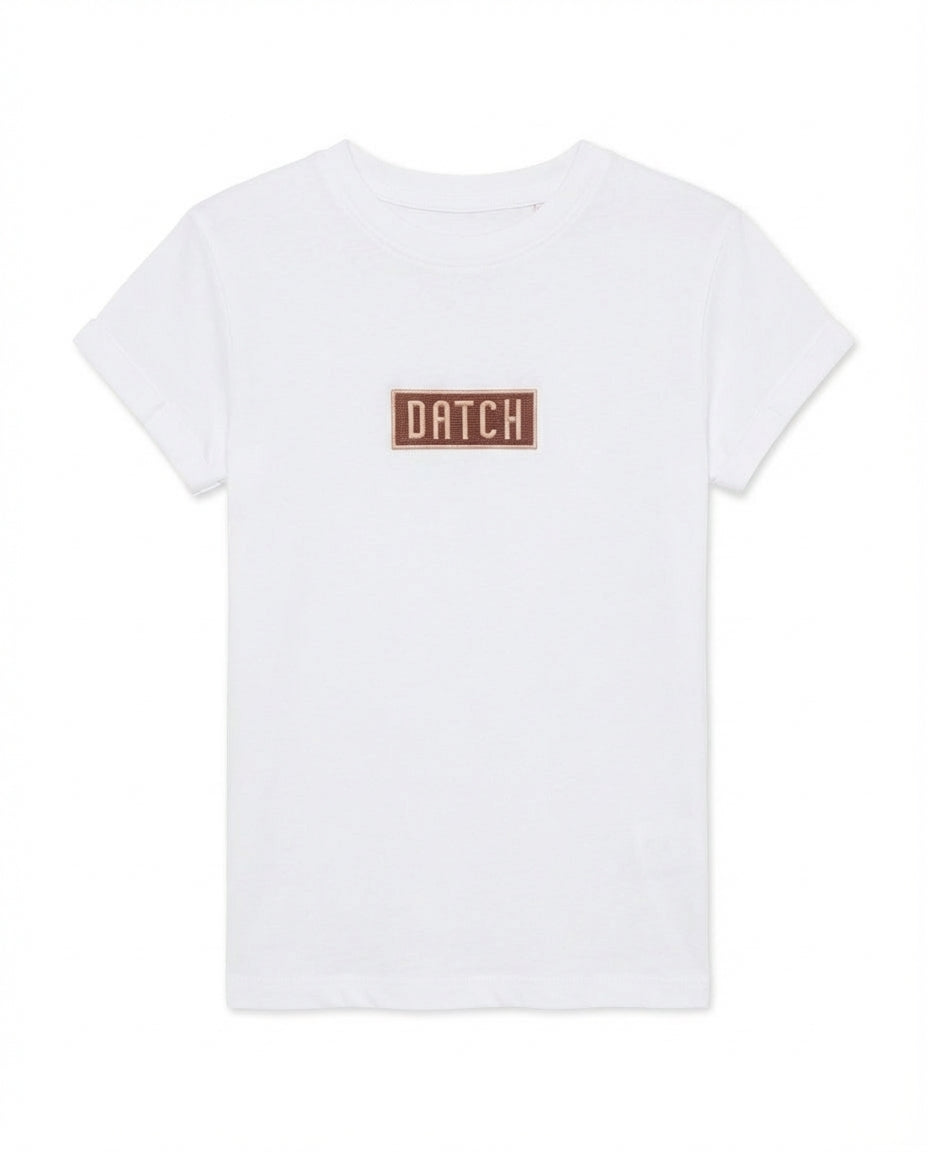 T-shirt con ricamo in cotone