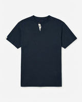 T-shirt cotone collo serafino, manica corta