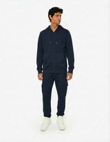 Felpa zip frontale, con cappuccio cotton