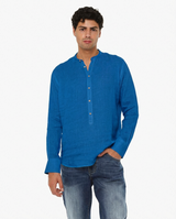 Camicia in lino - Collo serafino