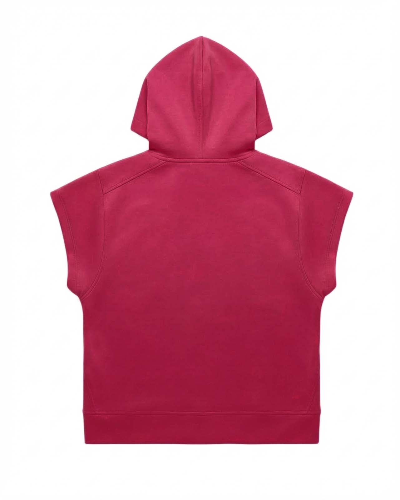 Gilet in felpa con cappuccio