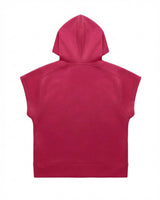 Gilet in felpa con cappuccio