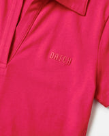T-shirt mezze maniche con colletto polo