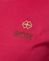 T-shirt ricamo lurex con strass in cotone stretch