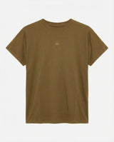 T-shirt ricamo lurex con strass in viscosa