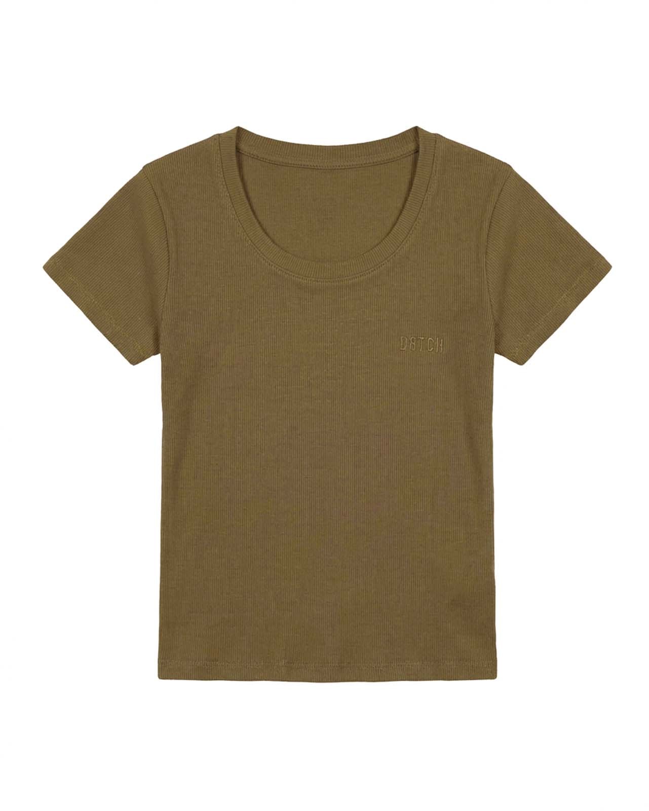 T-shirt taglio slim in cotone stretch