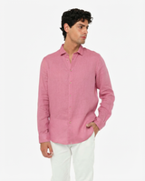 Camicia in lino - Collo serafino